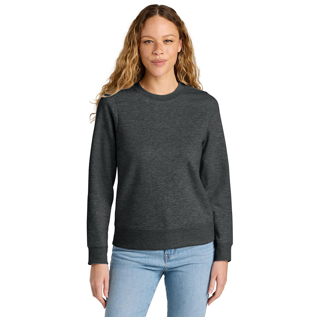 District Women's Heathered Charcoal V.I.T. Fleece Crew