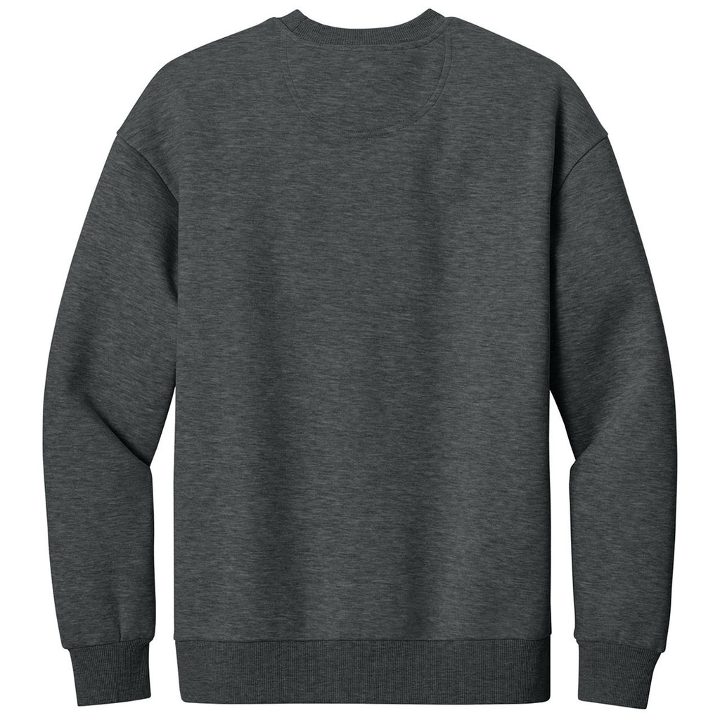 District Men's Heathered Charcoal V.I.T. Heavyweight Fleece Crew