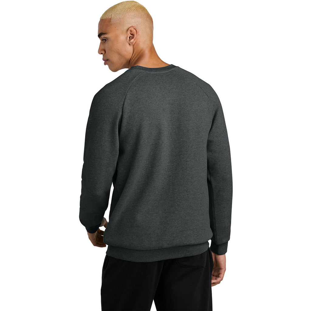 District Men's Heathered Charcoal Cloud Fleece Crew