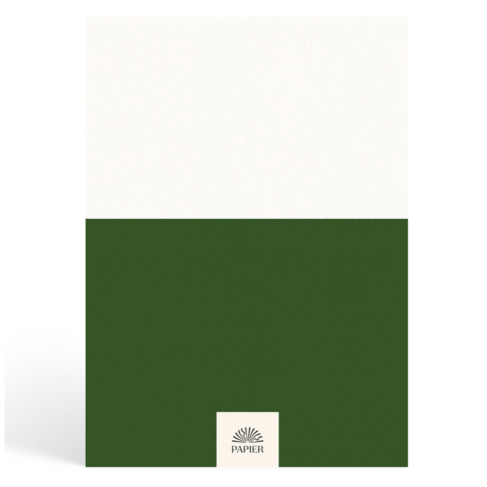 Papier Dark Green Demi Daily Planner