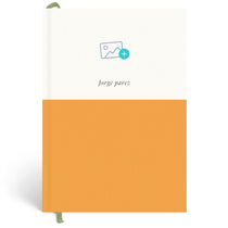 Papier Orange Demi Plain Notebook