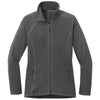 Eddie Bauer Women's Grey Steel Full-Zip Microfleece Jacket