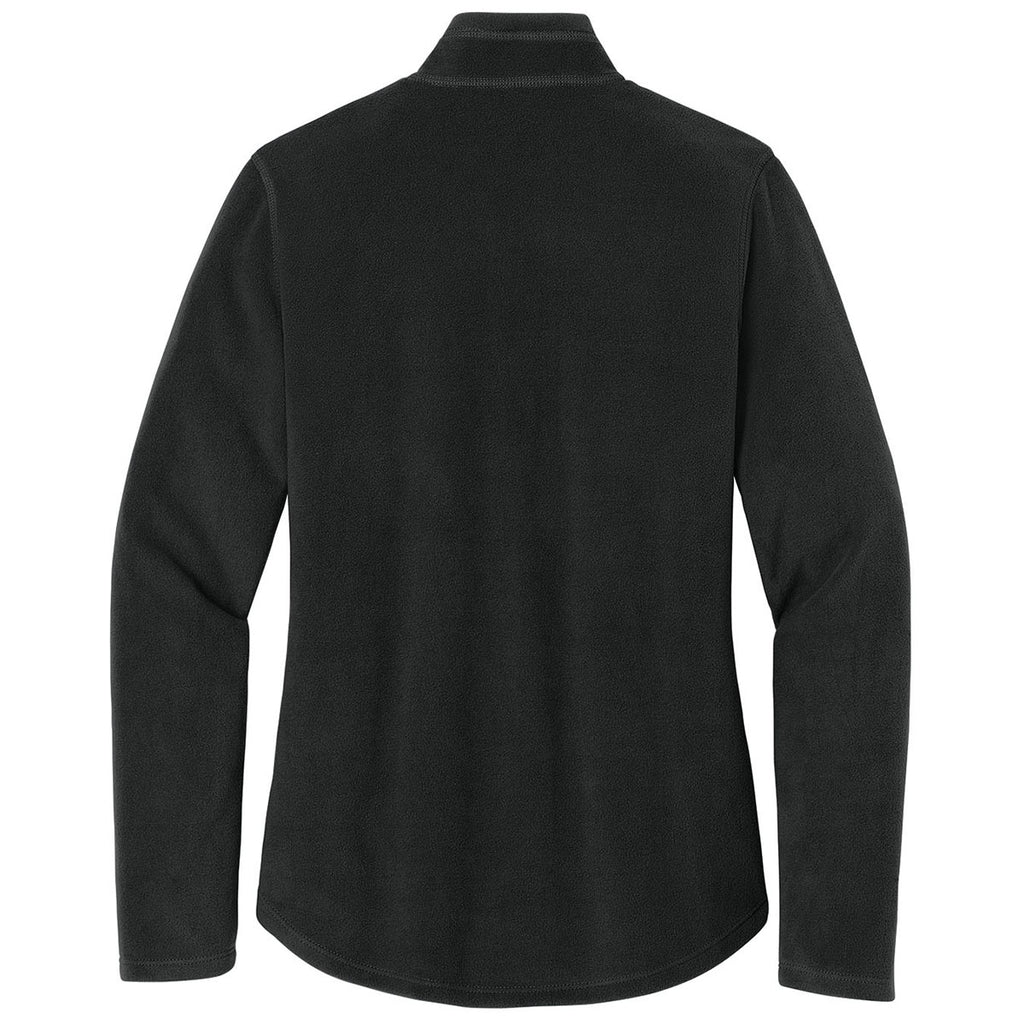 Eddie Bauer Women's Black Half Zip Microfleece Jacket