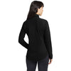 Eddie Bauer Women's Black Half Zip Microfleece Jacket