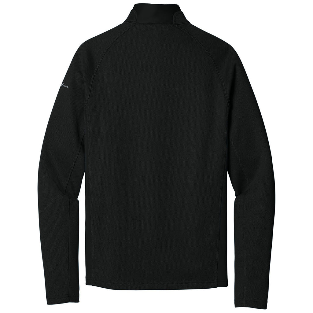 Eddie Bauer Men's Black Half Zip Performance Fleece Jacket
