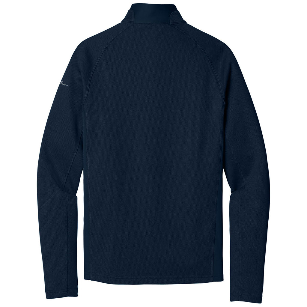 Eddie Bauer Men's River Blue Half Zip Performance Fleece Jacket