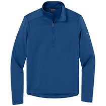 Eddie Bauer Men's Cobalt Blue Smooth Mid Layer Fleece 1/2-Zip