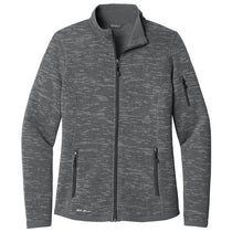 Eddie Bauer Women's Dark Grey Heather Sweater Fleece Full Zip