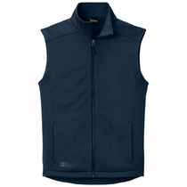 Eddie Bauer Men's River Blue Navy Smooth Mid Layer Fleece Vest