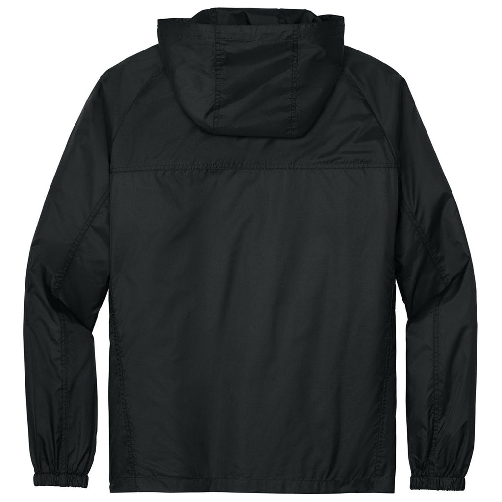 Eddie Bauer Men's Black Packable Wind Jacket