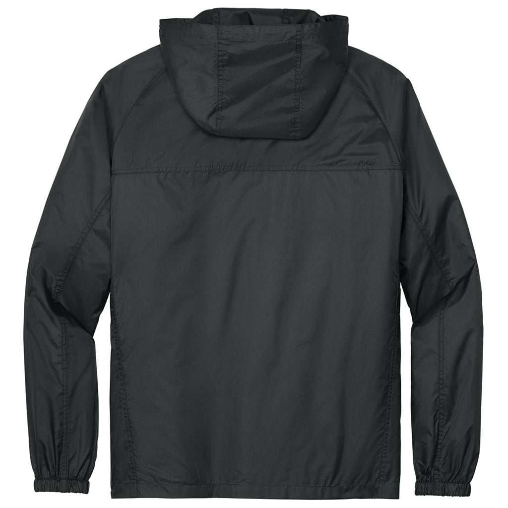 Eddie Bauer Men's Grey Steel Packable Wind Jacket