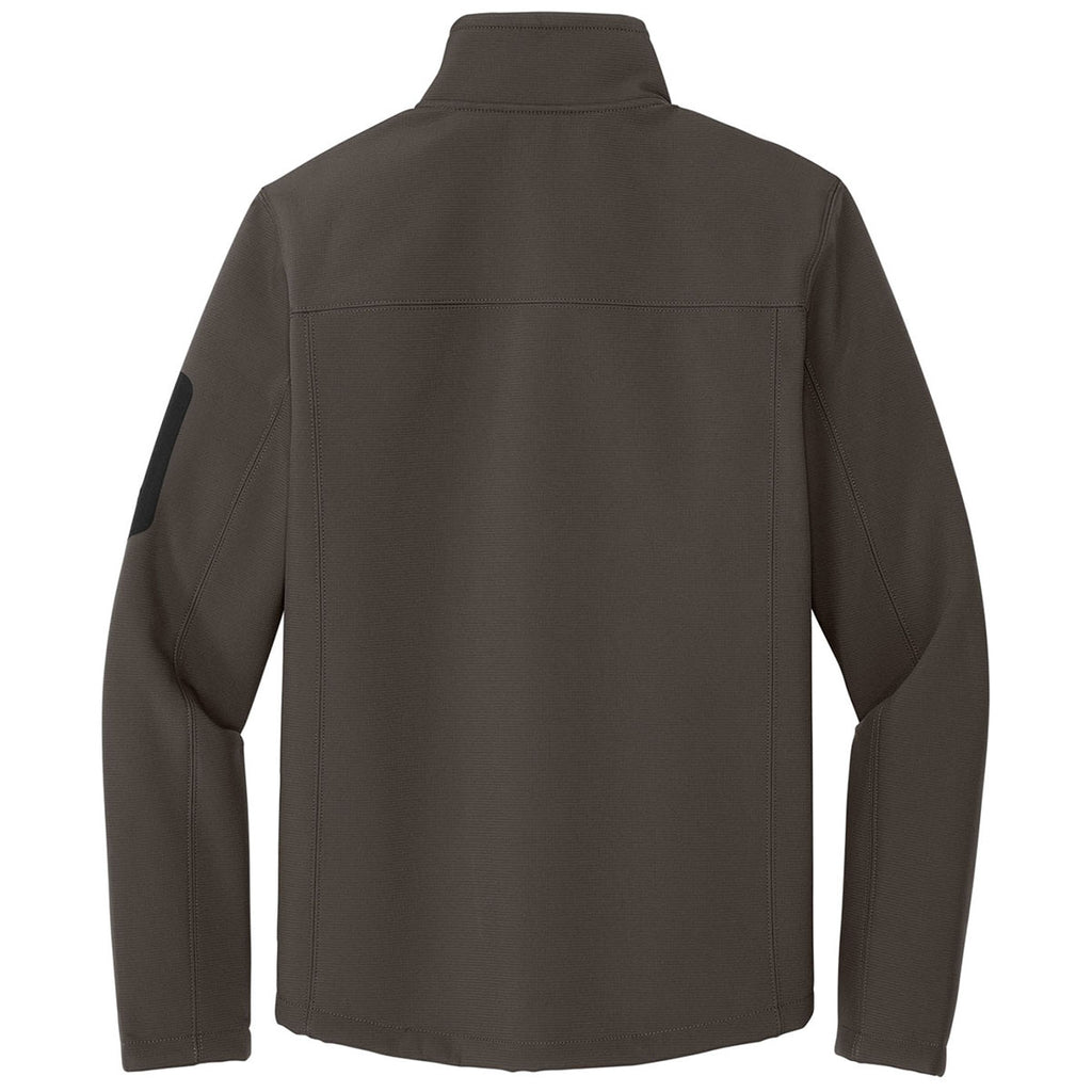 Eddie Bauer Men's Canteen Grey/Black Rugged Ripstop Softshell Jacket