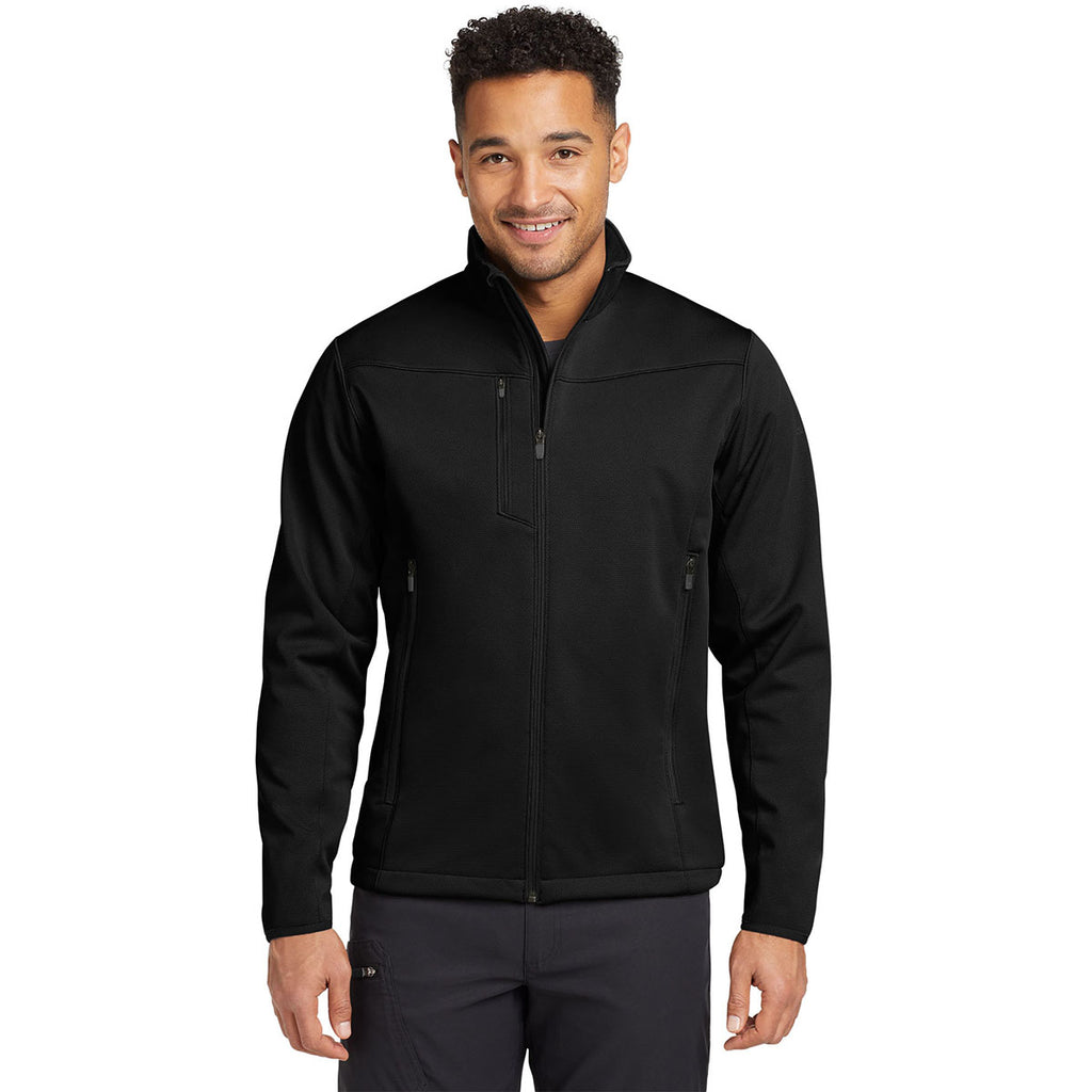 Eddie Bauer Men's Black Weather-Resist Softshell Jacket