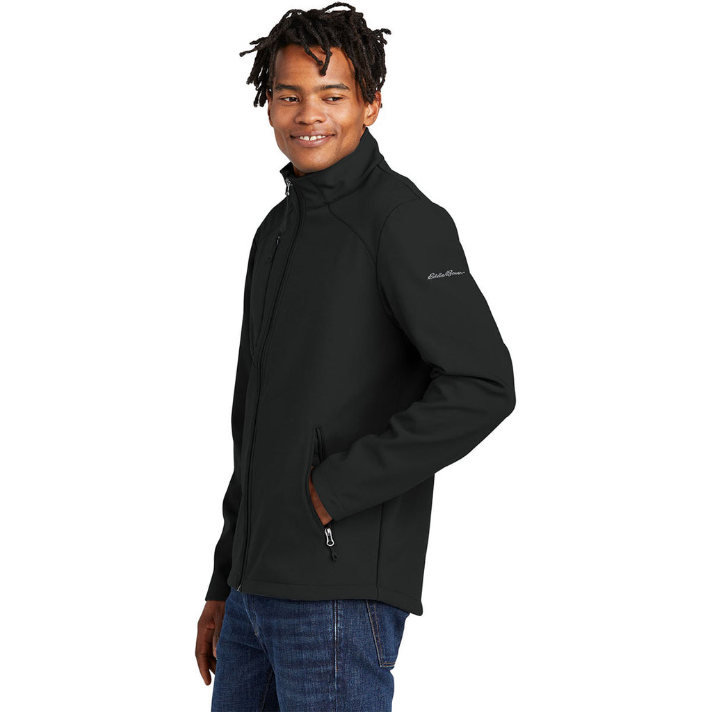 Eddie Bauer Men's Deep Black Stretch Soft Shell Jacket
