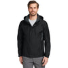Eddie Bauer Men's Black/Steel Grey Rain Jacket