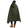 Eddie Bauer Olive Green Puffy Camp Poncho