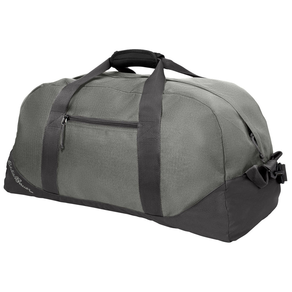 Eddie Bauer Pewter Grey/Grey Steel Large Ripstop Duffel