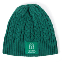 Pop Promos Greenshades Solid Cable Knit Beanie