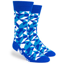 Pop Promos Blue Shades Kaleidoscope Dress Socks