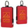 Ariel Premium Red Esprit 2000mAh UL Listed Power Bank with Built-In Cables