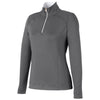 Fairway & Greene Women's Dark Shadow Grey Heather Wells Quarter-Zip Tech Pullover