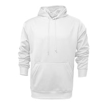 BAW Men's White Pullover Fleece Hooded