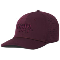 UNRL Cranberry Golf Primary Snapback - Mid-Pro