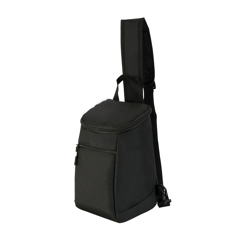 Logomark Black Arvo Repreve RPET 8-Can Sling Bag Cooler