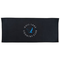 The Magnet Group Black Caddy Waffle Weave Golf Towel