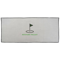 The Magnet Group Grey Caddy Waffle Weave Golf Towel
