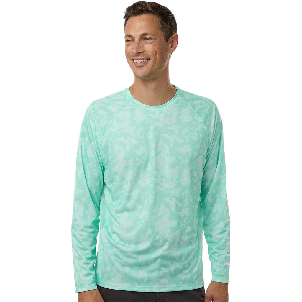 HUK Men's Beach Glass LoPro Running Lakes Long Sleeve T-Shirt