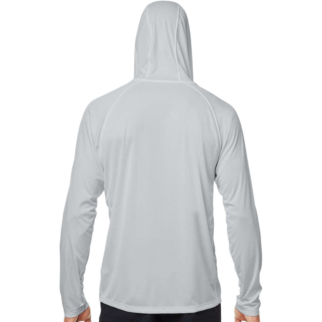 HUK Men's Harbor Mist LoPro Pursuit Long Sleeve Hooded T-Shirt