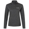 HUK Women's Volcanic Ash Heather Coldfront+ Quarter Zip Pullover
