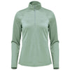 Stormtech Women's Ice Blue Heather Milano Quarter Zip Pullover