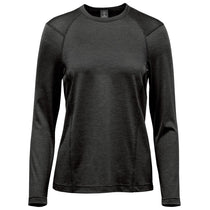 Stormtech Women's Charcoal Heather Milano Crew Neck Long Sleeve