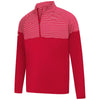Levelwear Men's Flame Red Classic Stripes Pullover