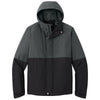 Port Authority Men's Grey Steel/Deep Black Insulated Heavy Ripstop Jacket