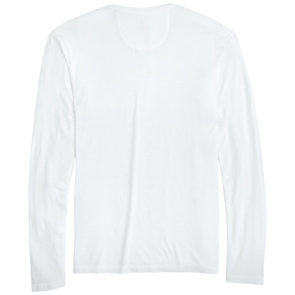 Johnnie-O Men's White Brennan 2.0 Long Sleeve T-Shirt