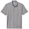 Johnnie-O Men's Heather Twilight Lyndonn Striped Jersey Performance Polo