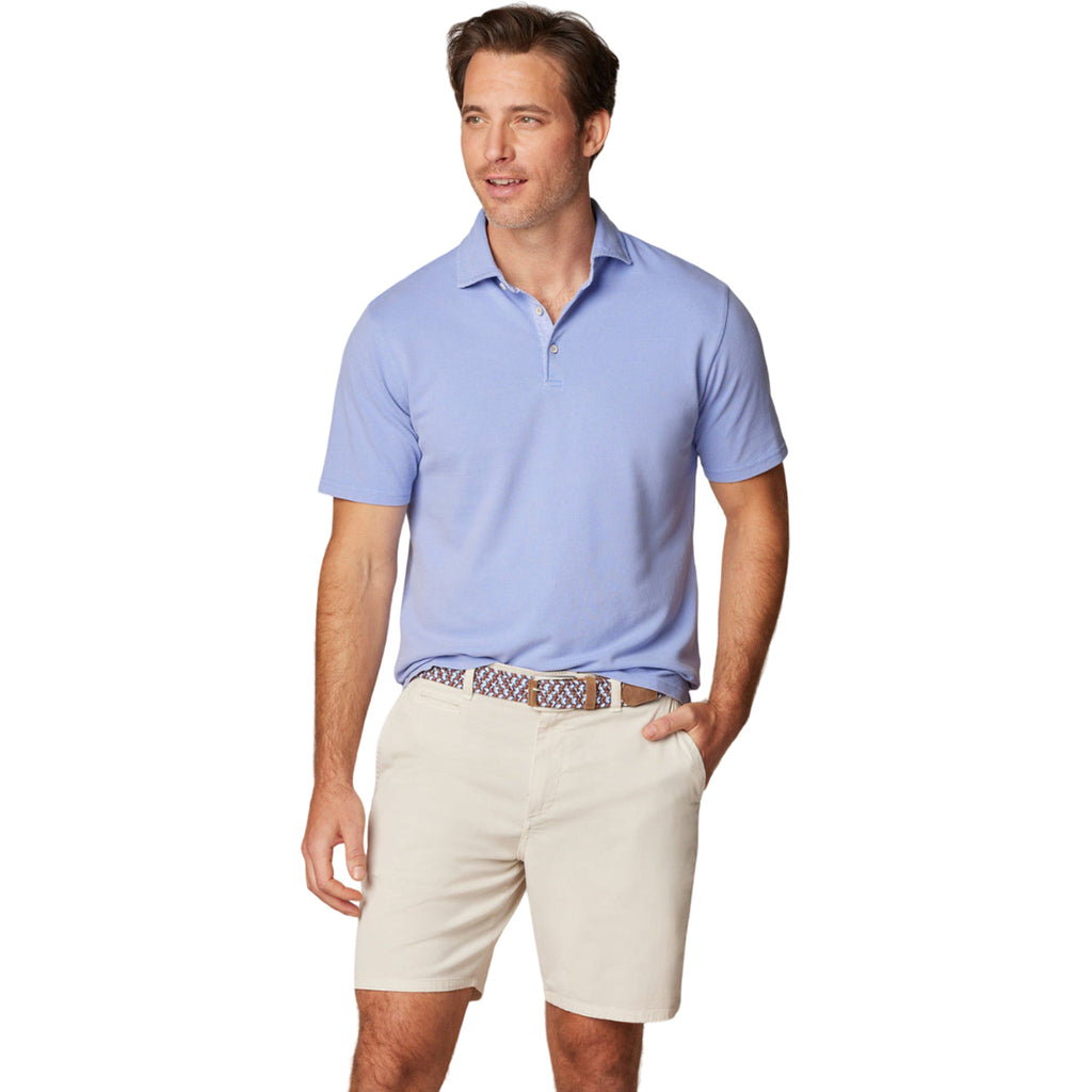 Johnnie-O Men's Lilac Shoreline Cotton Pique Polo