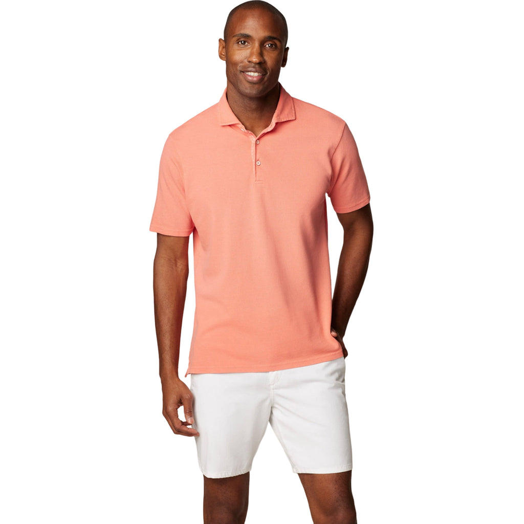 Johnnie-O Men's Melon Shoreline Cotton Pique Polo