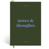 Papier Dark Green Joy Plain Notebook