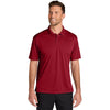 Port Authority Men's Rich Red Wearever Performance Pique Polo