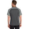 Port Authority Men's Storm Grey/Gusty Grey Wearever Performance Pique Colorblock Polo