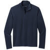 Port Authority Men's River Blue Navy Microterry 1/4-Zip Pullover