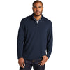 Port Authority Men's River Blue Navy Microterry 1/4-Zip Pullover