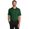 Port Authority Men's Hunter Green Dry Zone Stain-Release Grid Polo