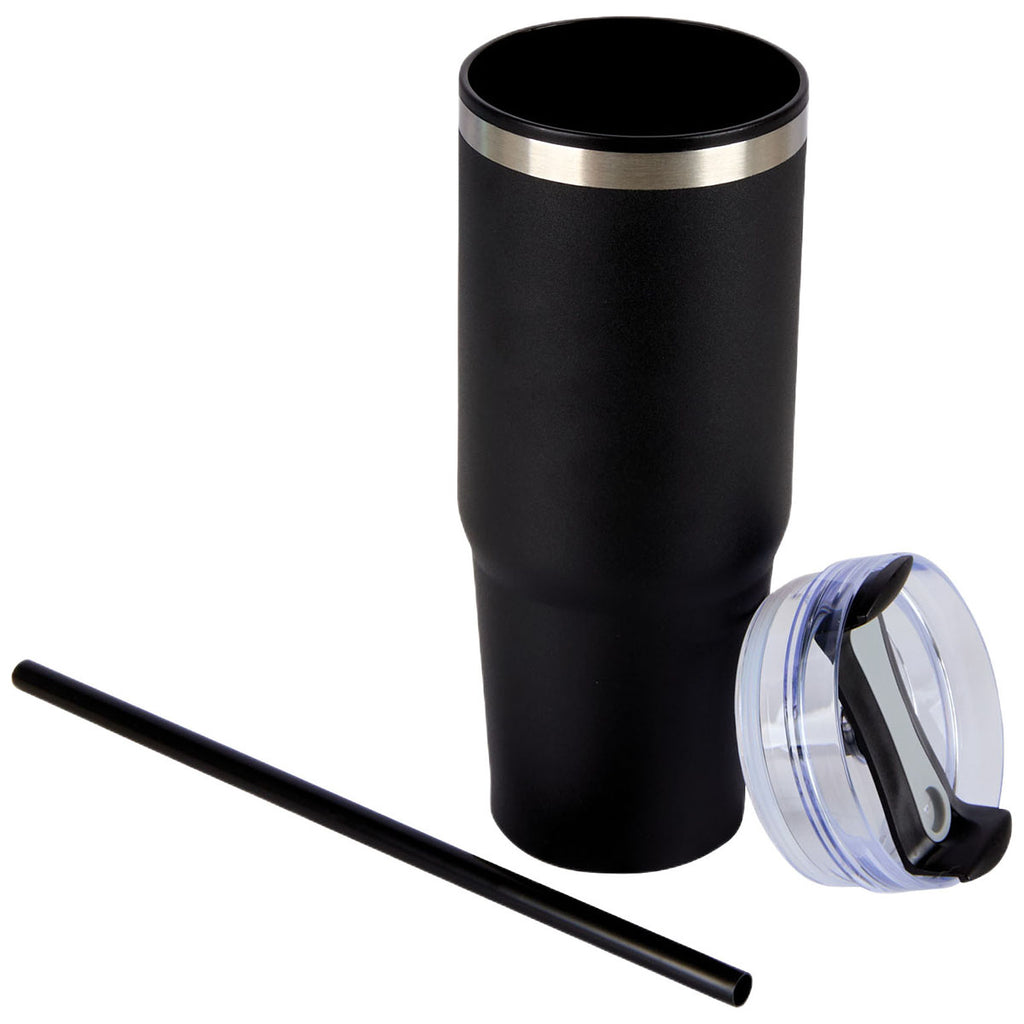 Logomark Black Yesler 30 oz. Double Wall Steel/PP Liner Travel Tumbler