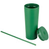 Logomark Green Bayard 24 oz. Double Wall Steel/PP Liner Straw Tumbler