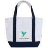 Logomark Navy Roan Mini 24 oz. Recycled Canvas Tote